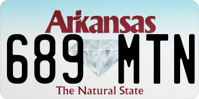 AR license plate 689MTN