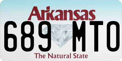 AR license plate 689MTO