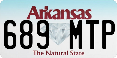 AR license plate 689MTP