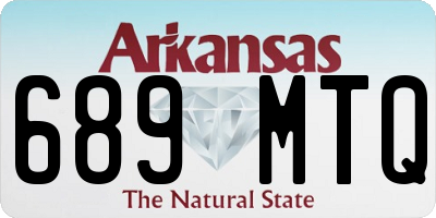 AR license plate 689MTQ
