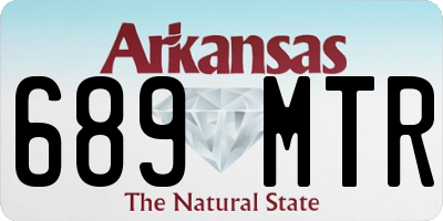 AR license plate 689MTR