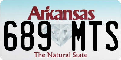 AR license plate 689MTS