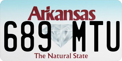 AR license plate 689MTU