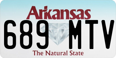 AR license plate 689MTV