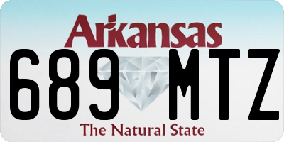 AR license plate 689MTZ