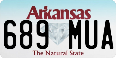 AR license plate 689MUA
