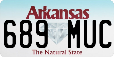 AR license plate 689MUC