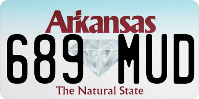 AR license plate 689MUD