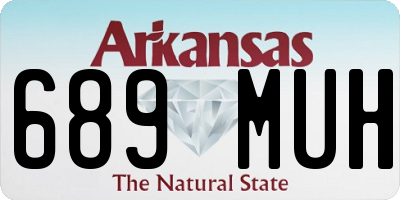 AR license plate 689MUH