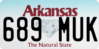 AR license plate 689MUK