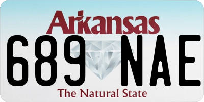 AR license plate 689NAE