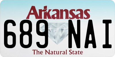 AR license plate 689NAI