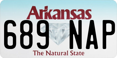 AR license plate 689NAP