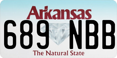 AR license plate 689NBB