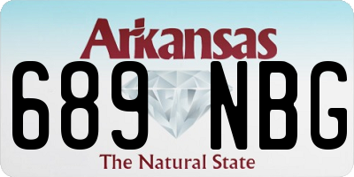 AR license plate 689NBG