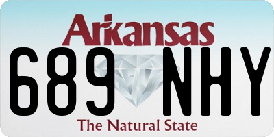 AR license plate 689NHY