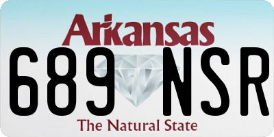 AR license plate 689NSR