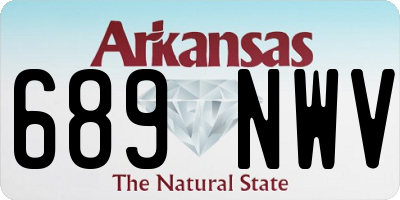AR license plate 689NWV