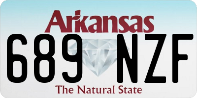 AR license plate 689NZF