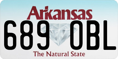 AR license plate 689OBL