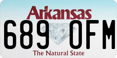 AR license plate 689OFM