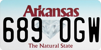 AR license plate 689OGW