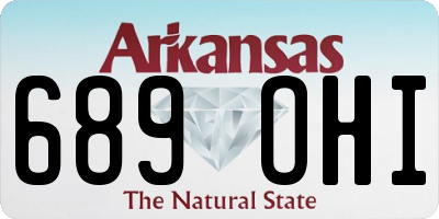 AR license plate 689OHI