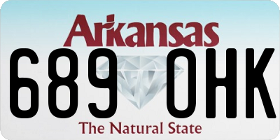 AR license plate 689OHK