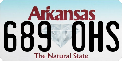 AR license plate 689OHS