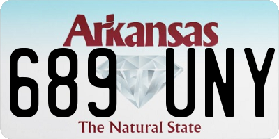 AR license plate 689UNY