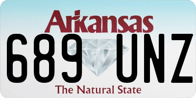 AR license plate 689UNZ