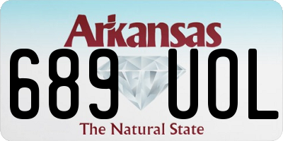 AR license plate 689UOL