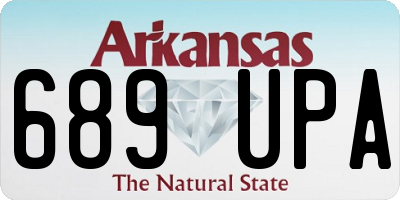 AR license plate 689UPA