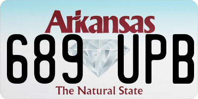 AR license plate 689UPB