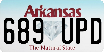 AR license plate 689UPD
