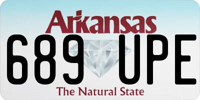 AR license plate 689UPE