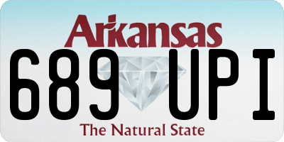 AR license plate 689UPI