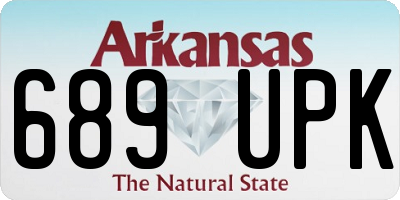 AR license plate 689UPK