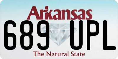 AR license plate 689UPL