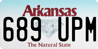 AR license plate 689UPM