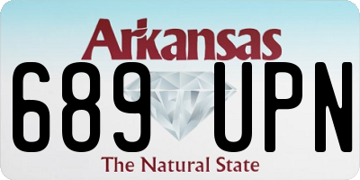 AR license plate 689UPN