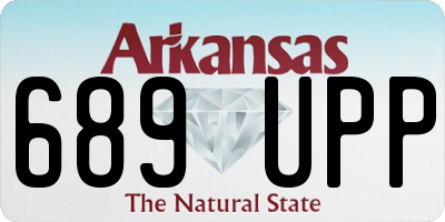 AR license plate 689UPP