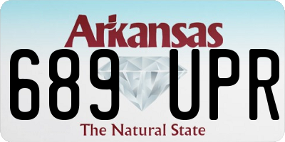 AR license plate 689UPR
