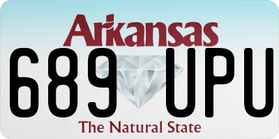 AR license plate 689UPU