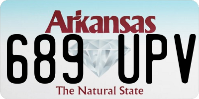 AR license plate 689UPV