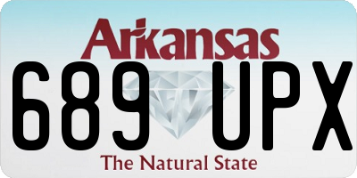 AR license plate 689UPX