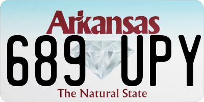 AR license plate 689UPY