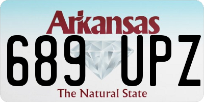 AR license plate 689UPZ