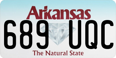AR license plate 689UQC