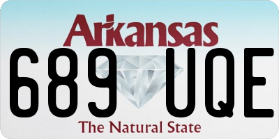 AR license plate 689UQE